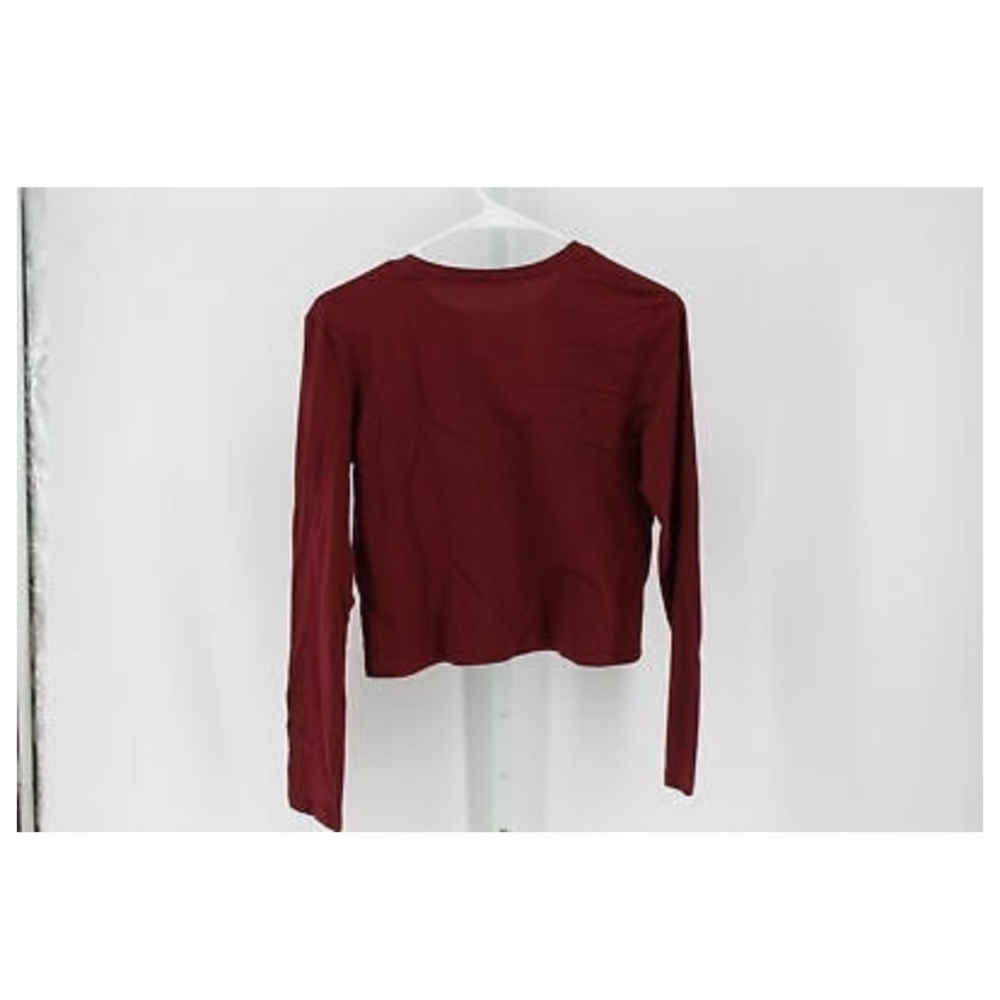 WOMEN'S LONG SLEEVE TOP- WILD FABLE OPULENT RED L - Picture 2 of 2